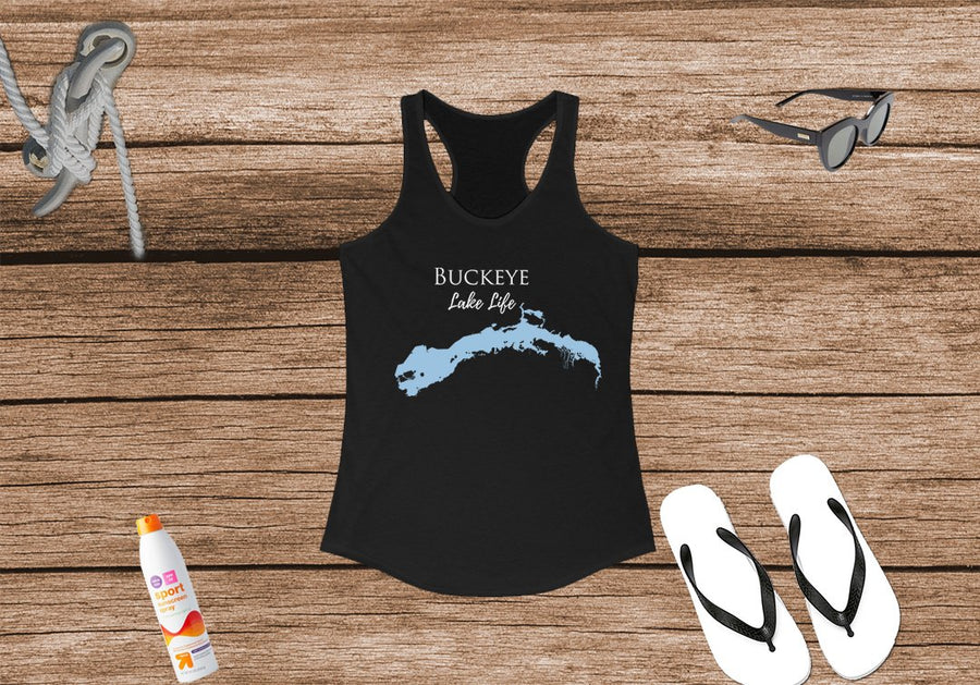 Buckeye Lake Life Women's Ideal Racerback Tank - Ohio Lake