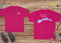 Buckeye Lake Life - Cotton Short Sleeved - FRONT & BACK PRINTED - Short Sleeved Cotton Tee - Ohio Lake