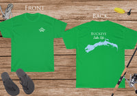 Buckeye Lake Life - Cotton Short Sleeved - FRONT & BACK PRINTED - Short Sleeved Cotton Tee - Ohio Lake