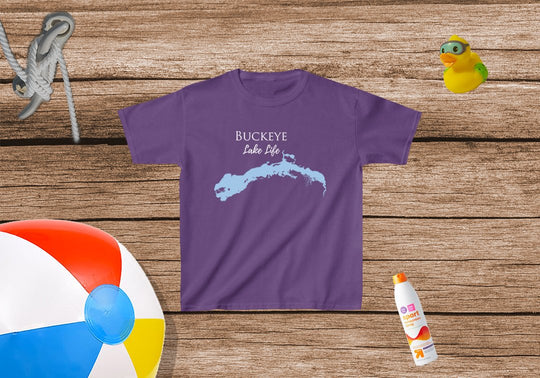 Buckeye Lake Life  - Kids Heavy Cotton Youth Tee - Ohio Lake