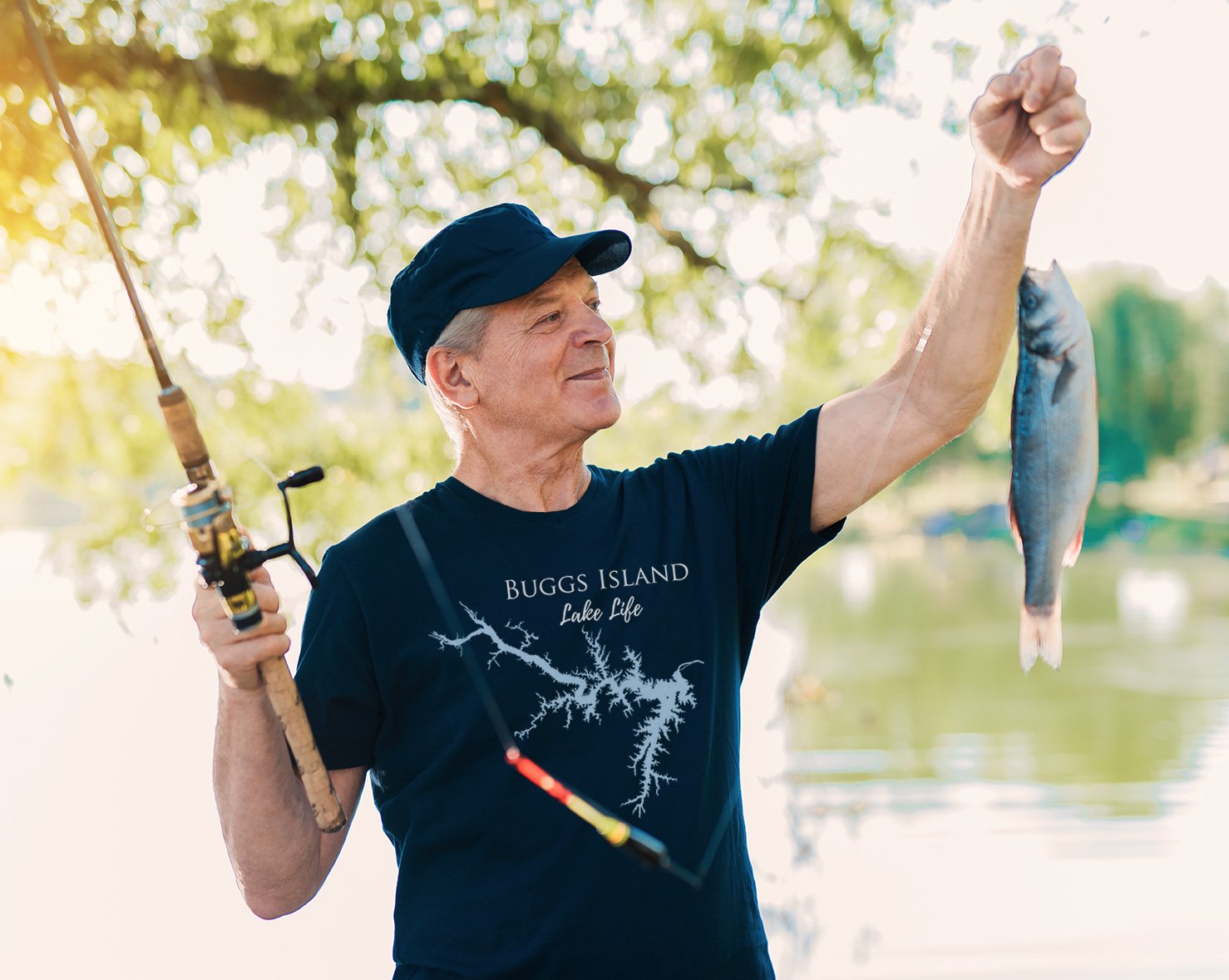 Buggs Island Lake Life Heavy Cotton Tee - Virginia Lake