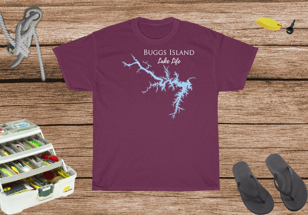 Buggs Island Lake Life Heavy Cotton Tee - Virginia Lake