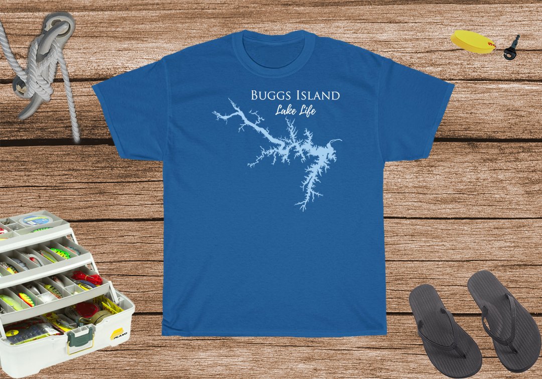 Buggs Island Lake Life Heavy Cotton Tee - Virginia Lake