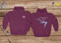 Buggs Island Lake Life Hoodie - BACK PRINTED - Sweatshirt - Virginia Lake
