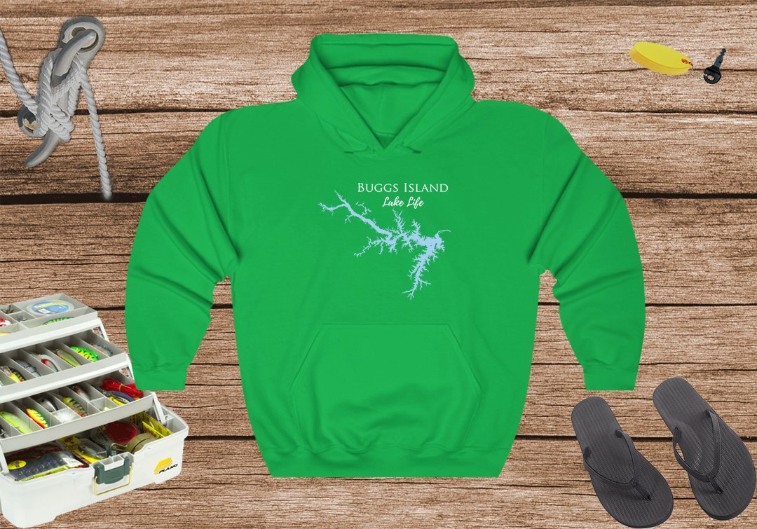 Buggs Island Lake Life Hoodie Sweatshirt - Kerr - Virginia Lake