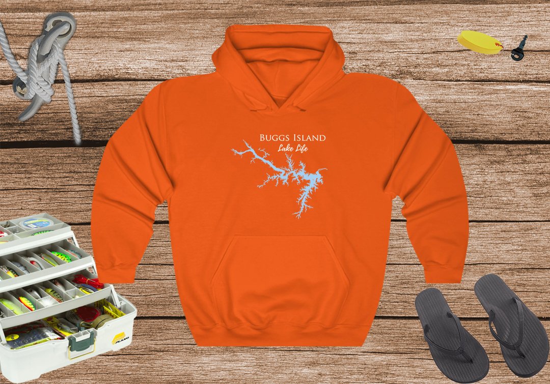 Buggs Island Lake Life Hoodie Sweatshirt - Kerr - Virginia Lake