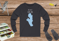 Burt Lake Life Unisex Cotton Jersey Long Sleeve Tee - Michigan Lake