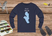 Burt Lake Life Unisex Cotton Jersey Long Sleeve Tee - Michigan Lake