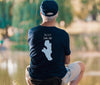Burt Lake Life - Cotton Short Sleeved - FRONT & BACK PRINTED - Short Sleeved Cotton Tee - Michigan Lake