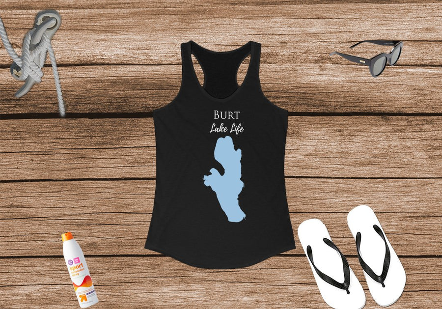 Burt Lake Life Women's Ideal Racerback Tank - Michigan Lake