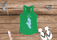 Burt Lake Life Women's Ideal Racerback Tank - Michigan Lake