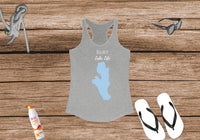 Burt Lake Life Women's Ideal Racerback Tank - Michigan Lake