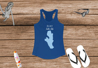 Burt Lake Life Women's Ideal Racerback Tank - Michigan Lake