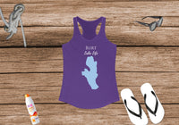 Burt Lake Life Women's Ideal Racerback Tank - Michigan Lake