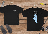 Burt Lake Life - Cotton Short Sleeved - FRONT & BACK PRINTED - Short Sleeved Cotton Tee - Michigan Lake