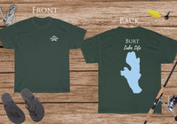 Burt Lake Life - Cotton Short Sleeved - FRONT & BACK PRINTED - Short Sleeved Cotton Tee - Michigan Lake