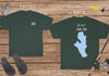 Burt Lake Life - Cotton Short Sleeved - FRONT & BACK PRINTED - Short Sleeved Cotton Tee - Michigan Lake