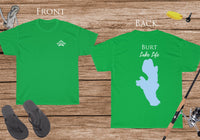 Burt Lake Life - Cotton Short Sleeved - FRONT & BACK PRINTED - Short Sleeved Cotton Tee - Michigan Lake