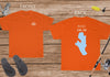 Burt Lake Life - Cotton Short Sleeved - FRONT & BACK PRINTED - Short Sleeved Cotton Tee - Michigan Lake