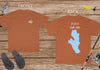 Burt Lake Life - Cotton Short Sleeved - FRONT & BACK PRINTED - Short Sleeved Cotton Tee - Michigan Lake