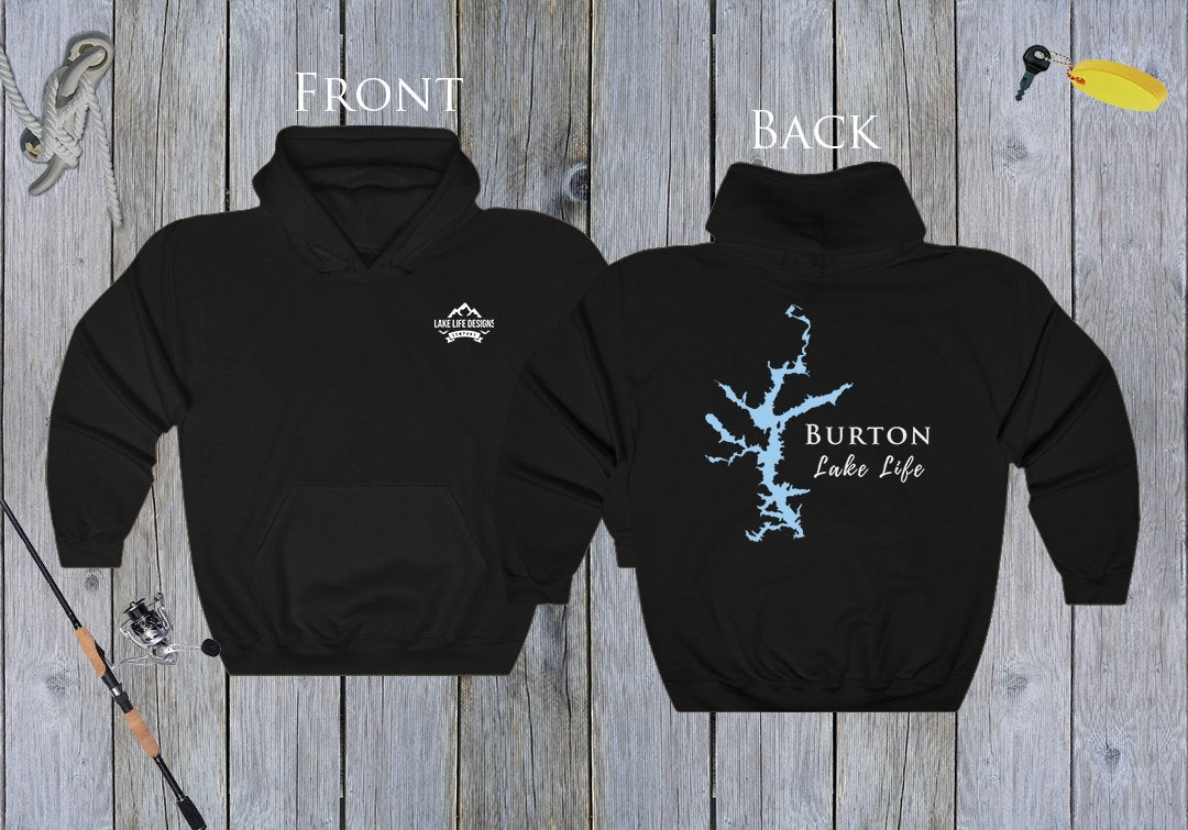 Burton Lake Life Hoodie - BACK PRINTED - Sweatshirt - Georgia Lake