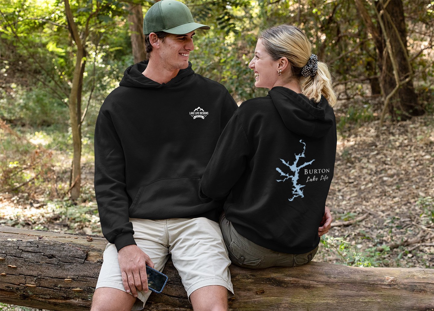 Burton Lake Life Hoodie - BACK PRINTED - Sweatshirt - Georgia Lake