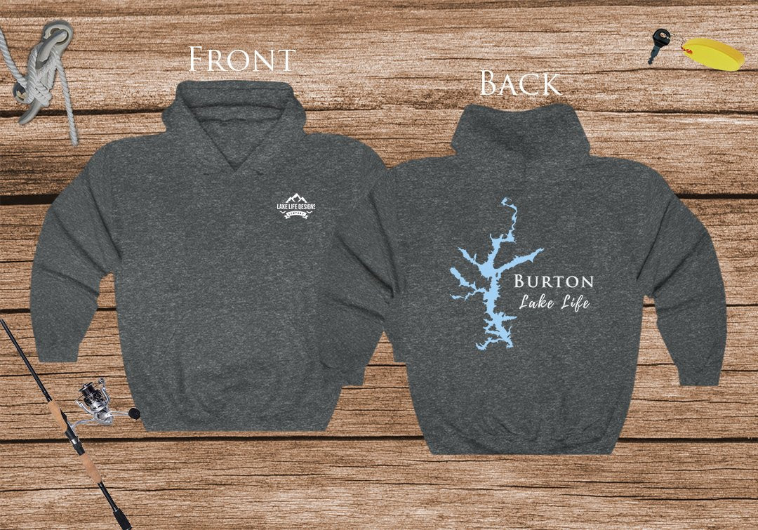 Burton Lake Life Hoodie - BACK PRINTED - Sweatshirt - Georgia Lake