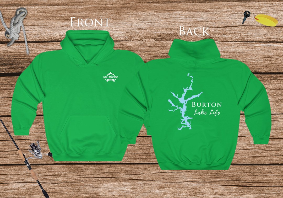 Burton Lake Life Hoodie - BACK PRINTED - Sweatshirt - Georgia Lake