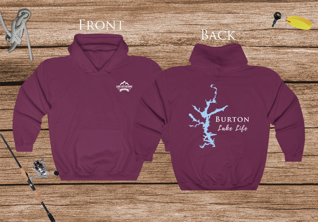 Burton Lake Life Hoodie - BACK PRINTED - Sweatshirt - Georgia Lake