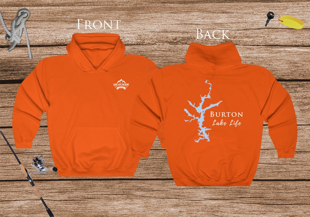 Burton Lake Life Hoodie - BACK PRINTED - Sweatshirt - Georgia Lake