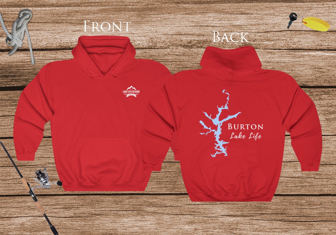 Burton Lake Life Hoodie - BACK PRINTED - Sweatshirt - Georgia Lake