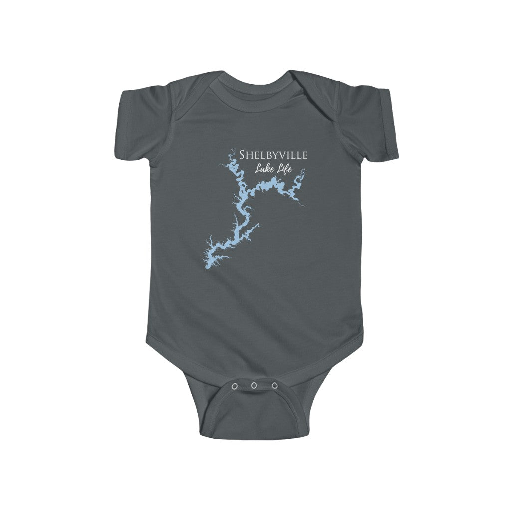 Shelbyville Lake Life - Infant Fine Jersey Bodysuit - Illinois Lake