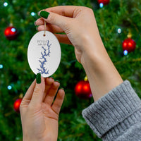 Wylie Lake Life Ceramic Ornament - Classic Christmas Ornaments -  North Carolina South Carolina Lake