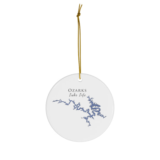 Lake of the Ozarks Lake Life Ceramic Ornament - Classic Christmas Ornaments - Missouri Lake