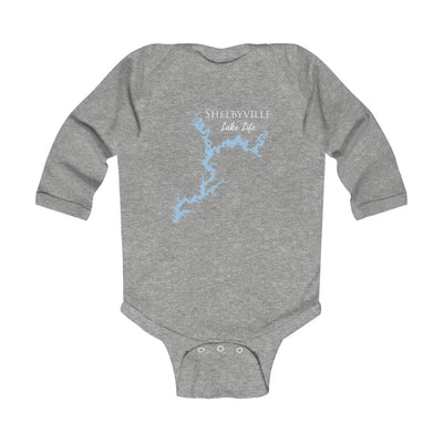 Shelbyville Lake Life - Infant Long Sleeve Bodysuit - Illinois Lake