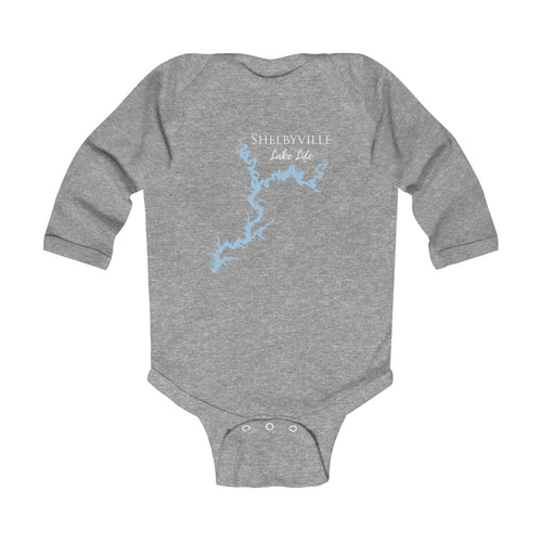 Shelbyville Lake Life - Infant Long Sleeve Bodysuit - Illinois Lake