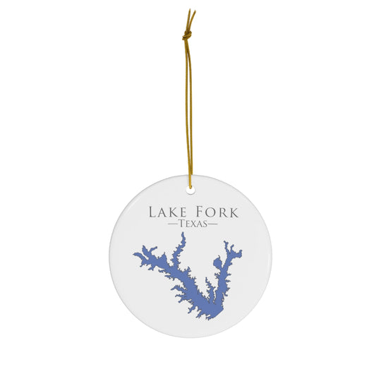 Lake Fork Ceramic Ornament - Classic Christmas Ornaments -  Texas Lake