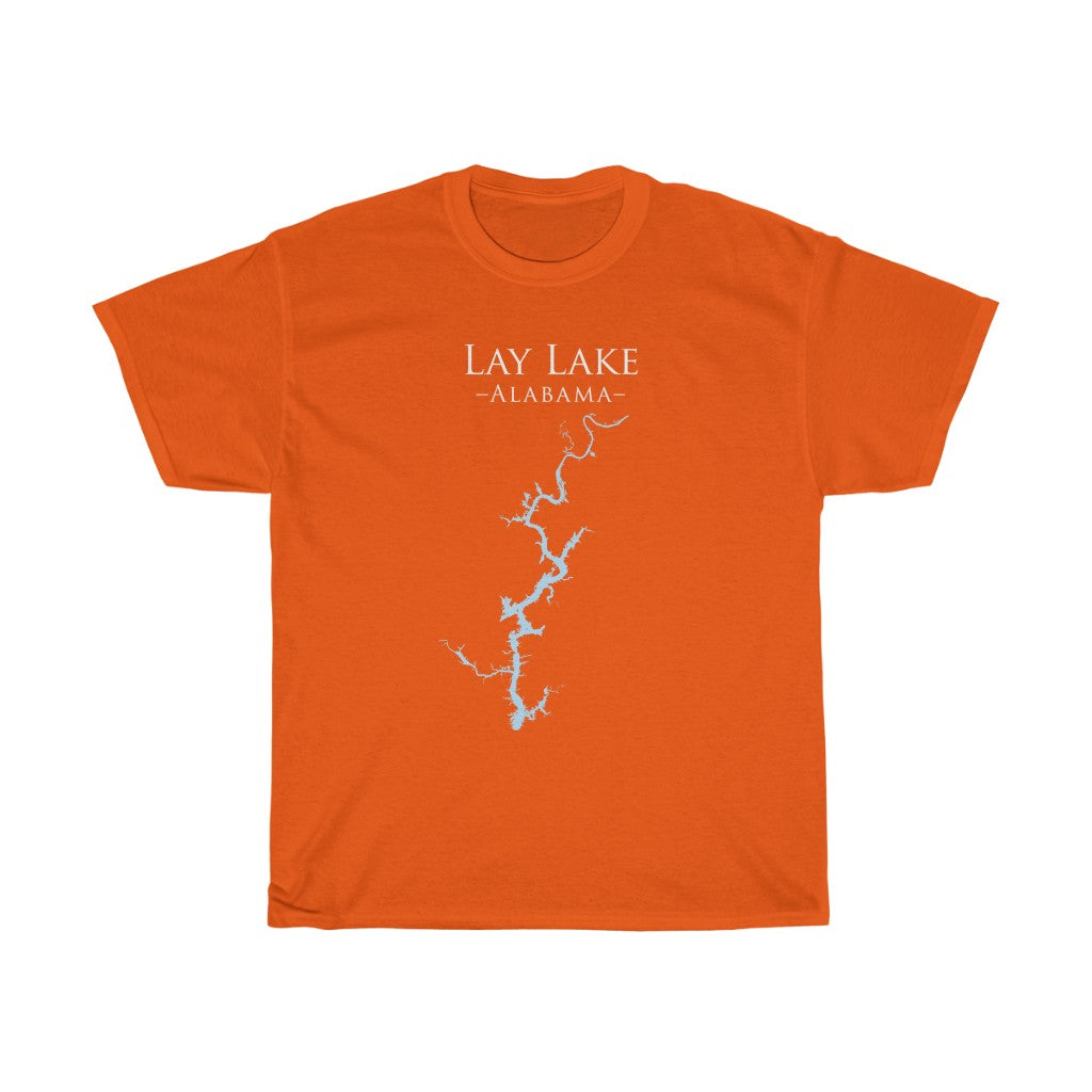 Lay Lake Alabama - Heavy Cotton Tee - Alabama Lake