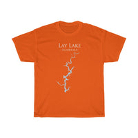 Lay Lake Alabama - Heavy Cotton Tee - Alabama Lake