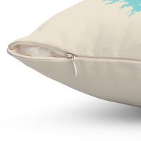 Toledo Bend Lake Life Spun Polyester Square Pillow - Texas Lake
