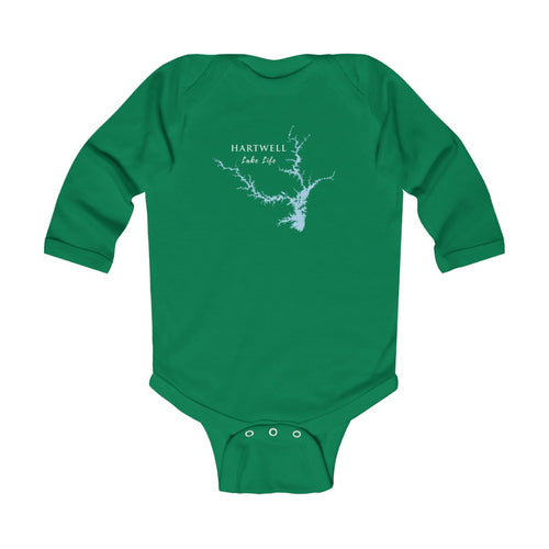 Hartwell Lake Life - Infant Long Sleeve Onsie - Georgia South Carolina Lake