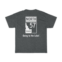 Hwy 57  - Priest Lake Heavy Cotton Tee - Idaho Lake