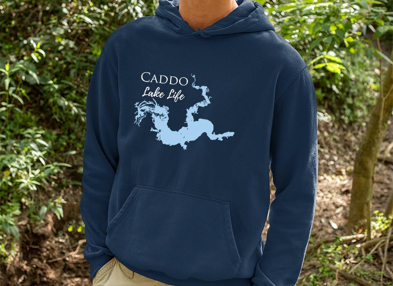 Caddo Lake Hoodie  - Lake Life Hooded Sweatshirt - Texas Lake