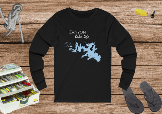 Canyon Lake Life -  Lake Life Unisex Cotton Jersey Long Sleeve Tee - Texas Lake