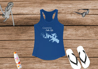 Canyon Lake Life - Women's Ideal Racerback Tank - RUNS SMALL - Texas Lake