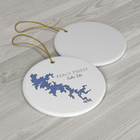 Percy Priest Ceramic Ornament - Classic Christmas Ornaments -  Tennessee Lake