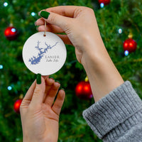 Lanier Lake Life Ceramic Ornaments - Classic Christmas Ornament -   Georgia Lake