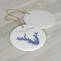 Lake Fork Ceramic Ornament - Classic Christmas Ornaments -  Texas Lake