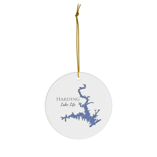 Harding Lake Life Ceramic Ornaments - Classic Christmas Ornament -  Georgia & Alabama Lake