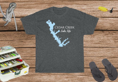 Cedar Creek Lake Life Heavy Cotton Tee - Texas Lake